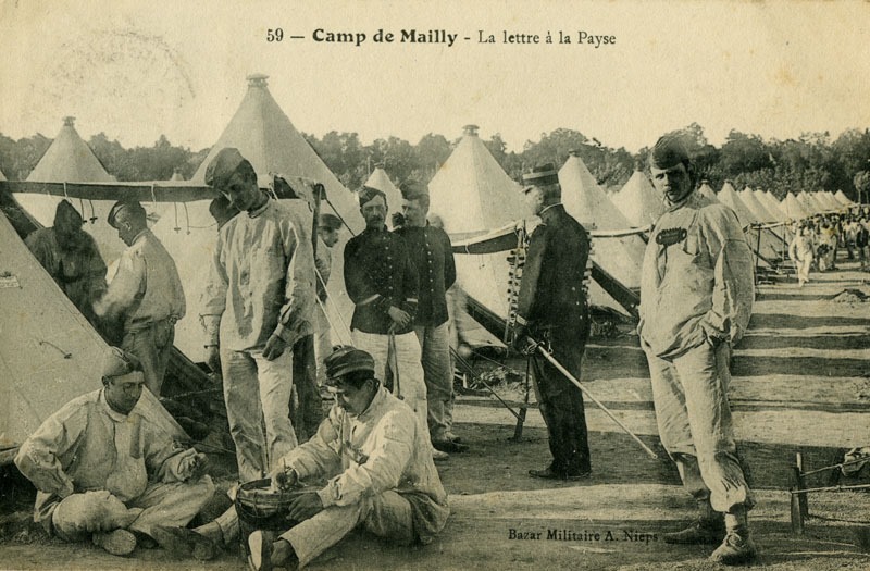59 - Camp de Mailly - la lettre à la Payse