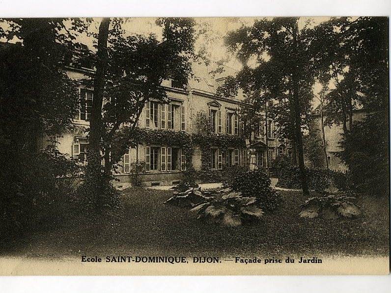 Ecole  SAINT-DOMINIQUE, DIJON - Façade prise du jardin