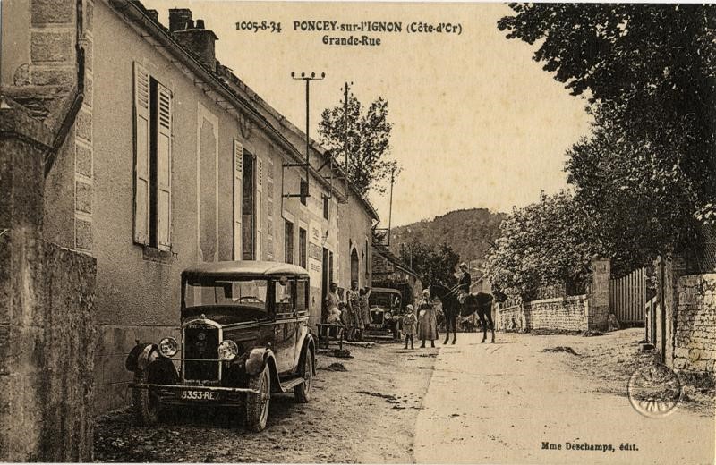 1005.8.34 PONCEY-SUR-L'IGNON (Côte-d'Or)/Grande-Rue
