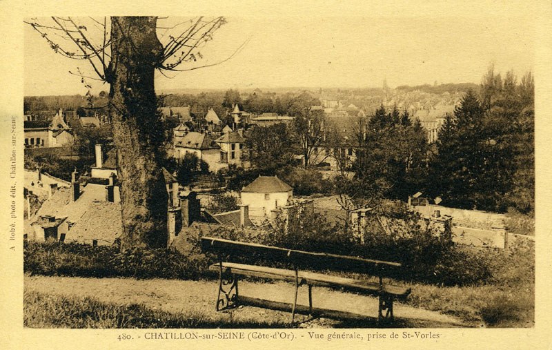 480. - CHATILLON-sur-SEINE (Côte -d'Or). - Vue générale, prise de St-Vorles