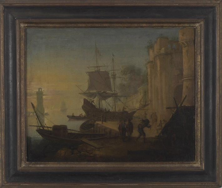 Marine : vue d'un port