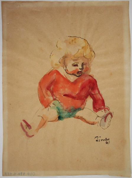 L'enfant (enfant blond, fillette ?)