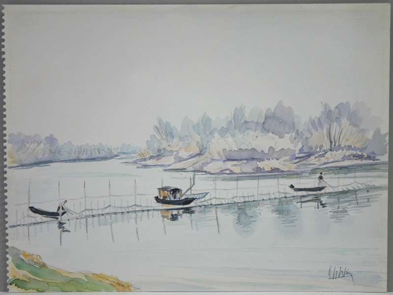 Le barrage aux saumons à Saint-Thibault (barrage de Roger Petit)