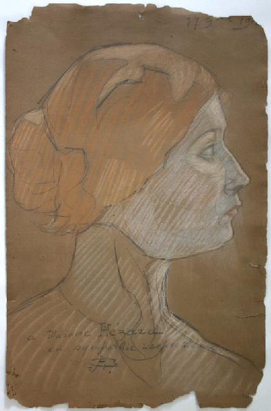 Portrait de femme de profil
