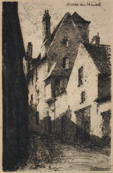 La rue Maubert à Nevers