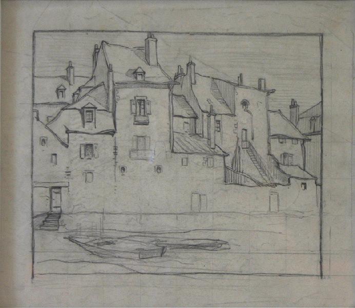 Maisons au bord de la Nièvre à Nevers