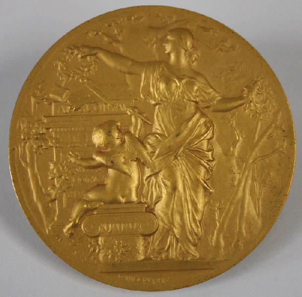 Médaille de sculpture décernée à Emile Fernand-Dubois au salon de 1922 (salon de la Société des artistes français)