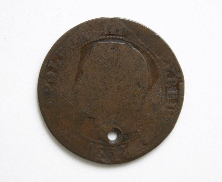 Pièce de 5 centimes, Napoléon III (1854) (effigie de Napoléon III)