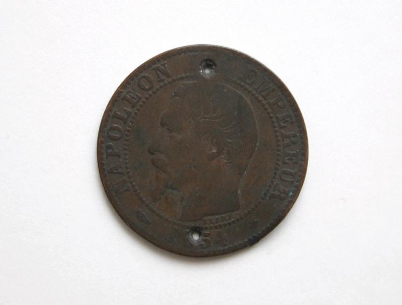 Pièce de 5 centimes, Napoléon III (1854) (effigie de Napoléon III)