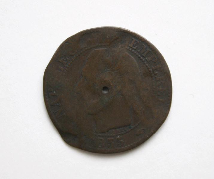 Pièce de 5 centimes, Napoléon III (1855) (effigie de Napoléon III)