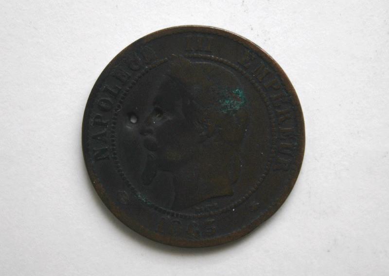 Pièce de 10 centimes, Napoléon III (1863) (effigie de Napoléon III)