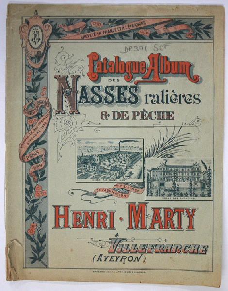Album des nasses ratières et de pêche, manufacture Henri Marty