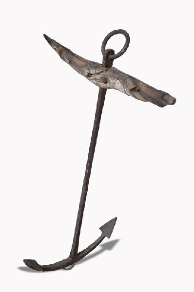 Ancre de marine de Loire, à jas en bois