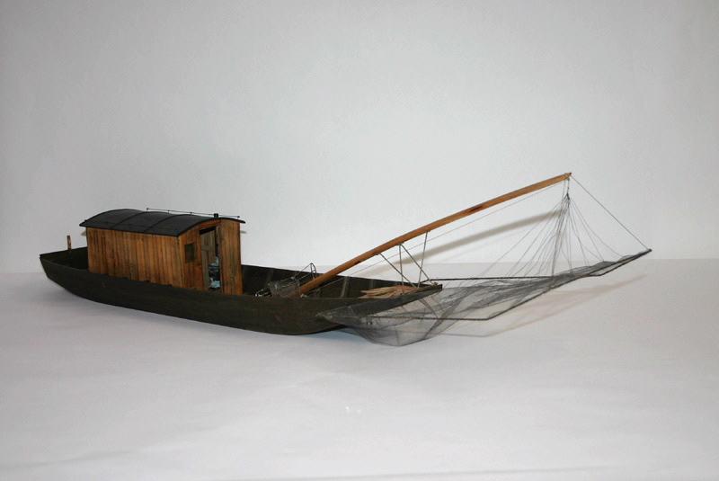 Maquette de toue cabanée