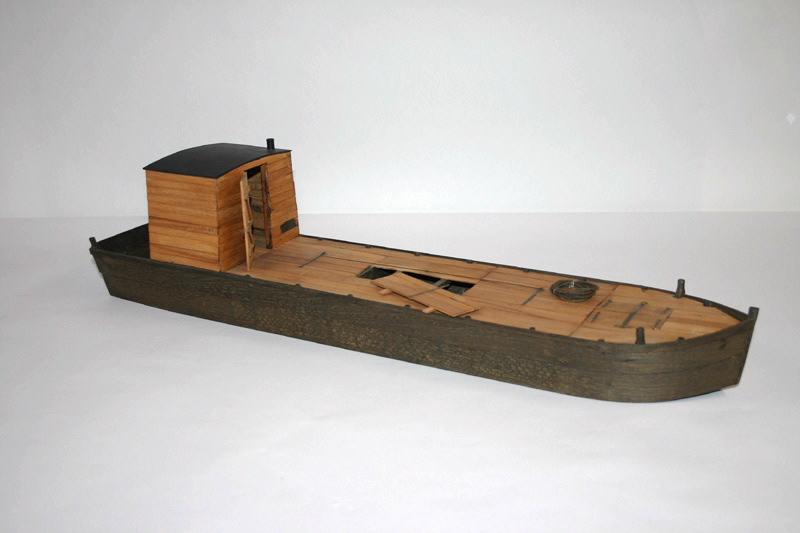 Maquette de bateau-vivier ou bascule