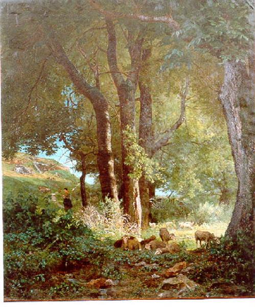 La scierie à Corbigny ; Sous les arbres (autre titre)