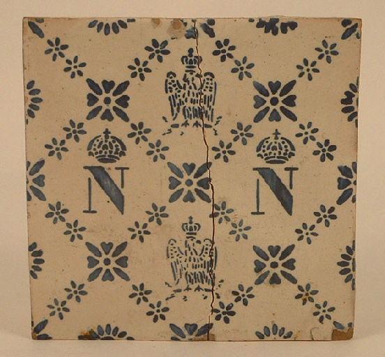 Carreau à l'aigle impérial du second Empire