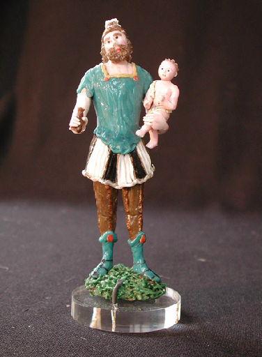 Saint Christophe et l'enfant Jésus (J. Loynel d'Estrie l'avait nommé Hercule et Eros)