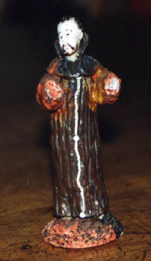 Moine franciscain (Jean Loynel d'Estrie le désigne comme St François d'Assise)