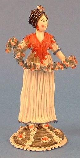 Allégorie du Printemps ; Femme en costume Directoire