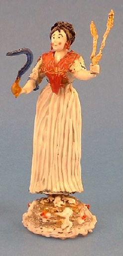 Allégorie de l'Eté ; Femme en costume Directoire