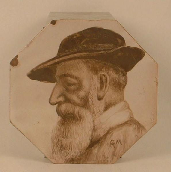 Portrait d'homme barbu