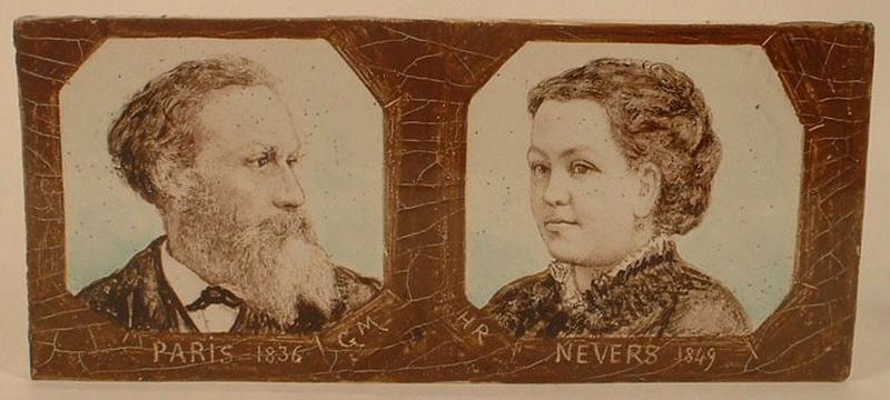 Portraits de Gustave Molher et son épouse Hélène Robelin