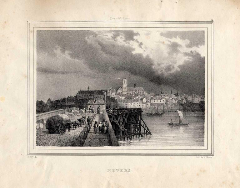 Le pont de Loire à Nevers