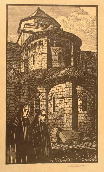 Abside de l'église Saint-Etienne et les Soeurs