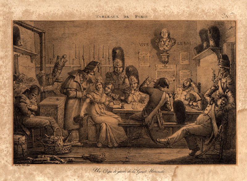 Un corps de garde de la Garde Nationale