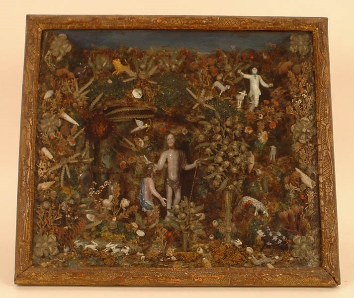 Retable du baptème du Christ aux orfrois