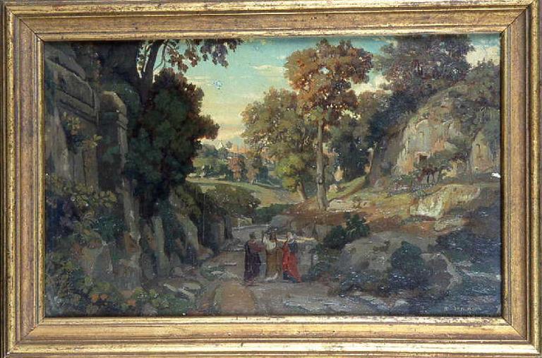 Le Christ et les pèlerins d'Emmaüs