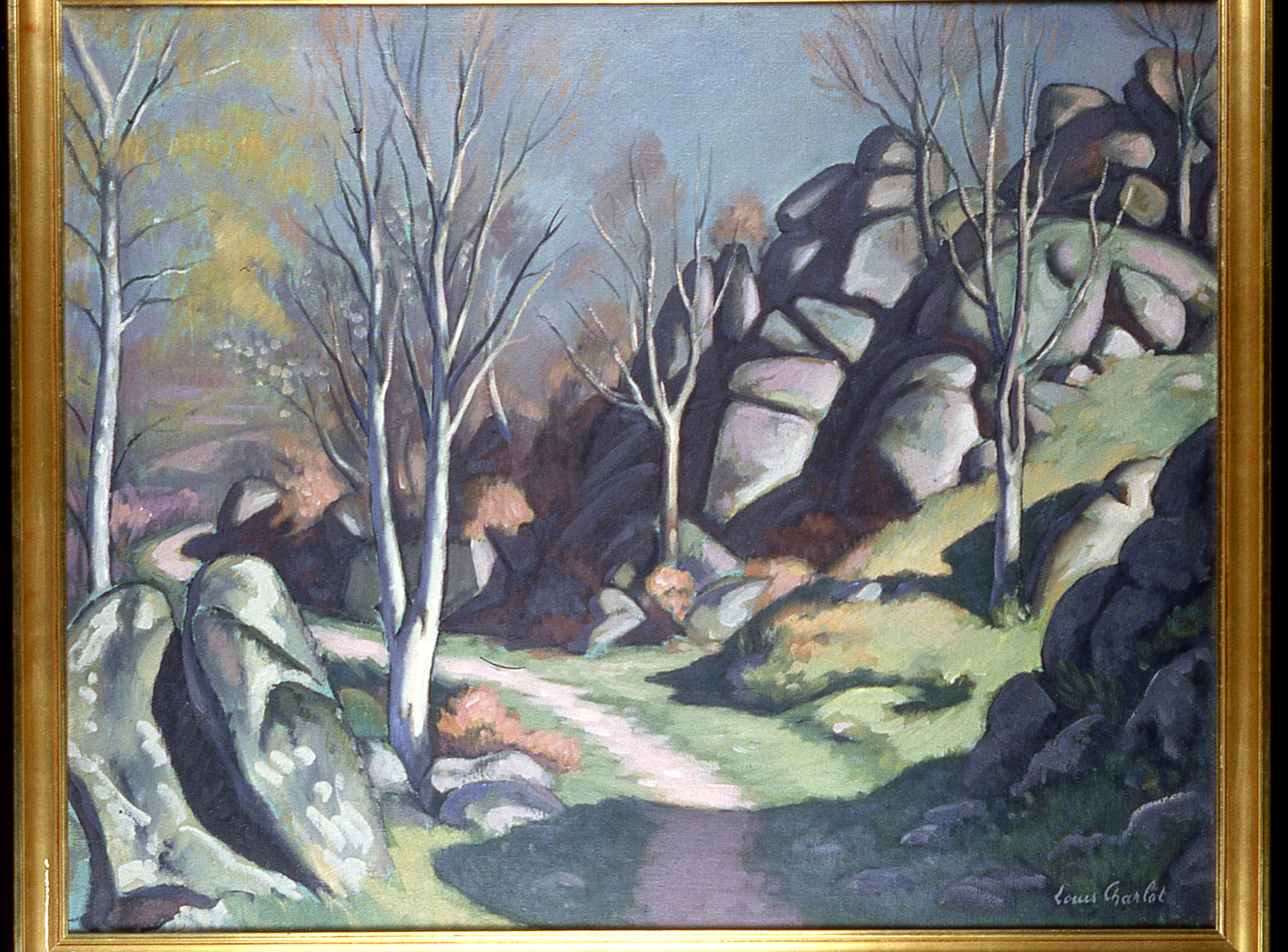 Les rochers de la Motte au printemps