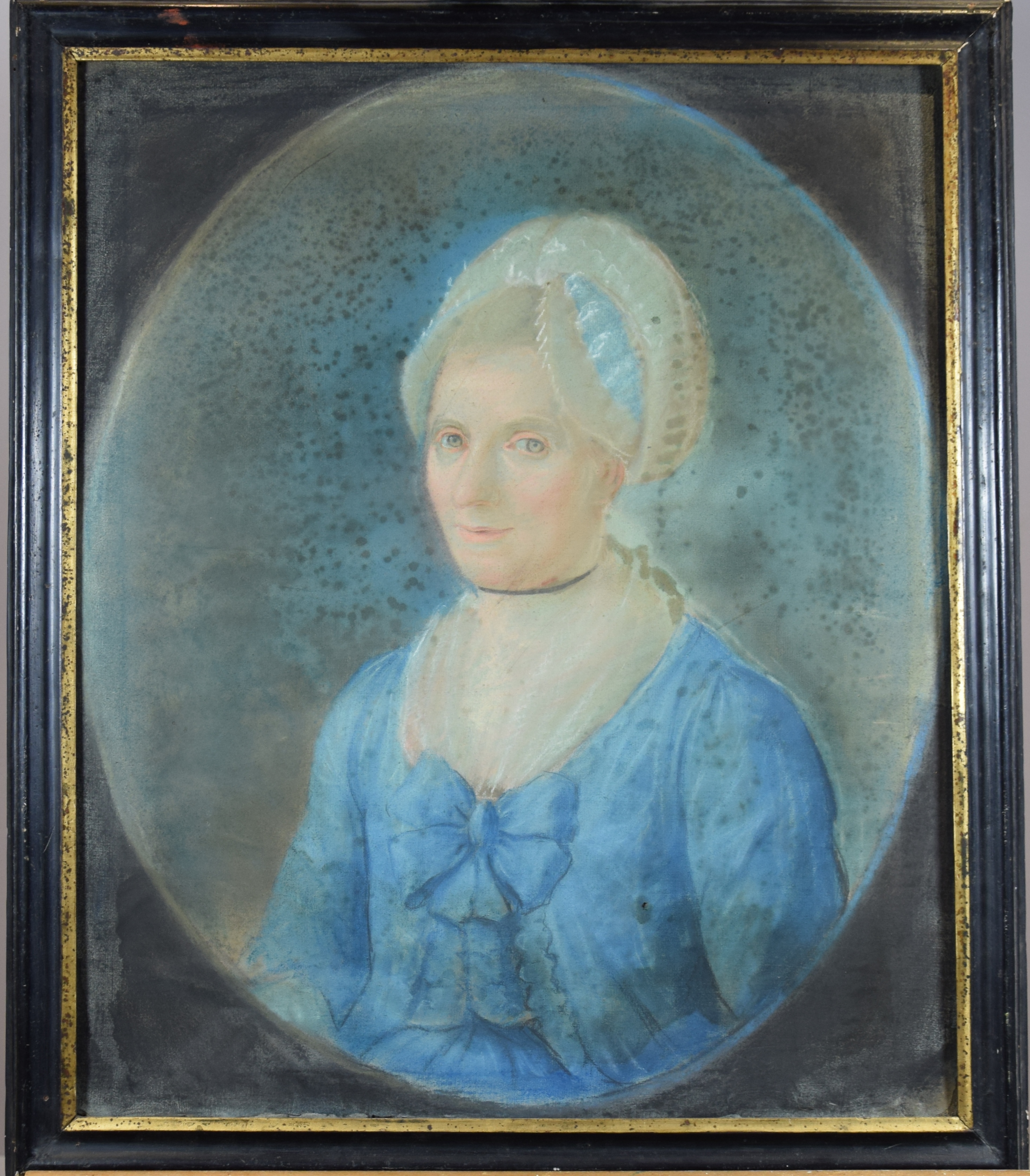 Portrait de femme en bleu