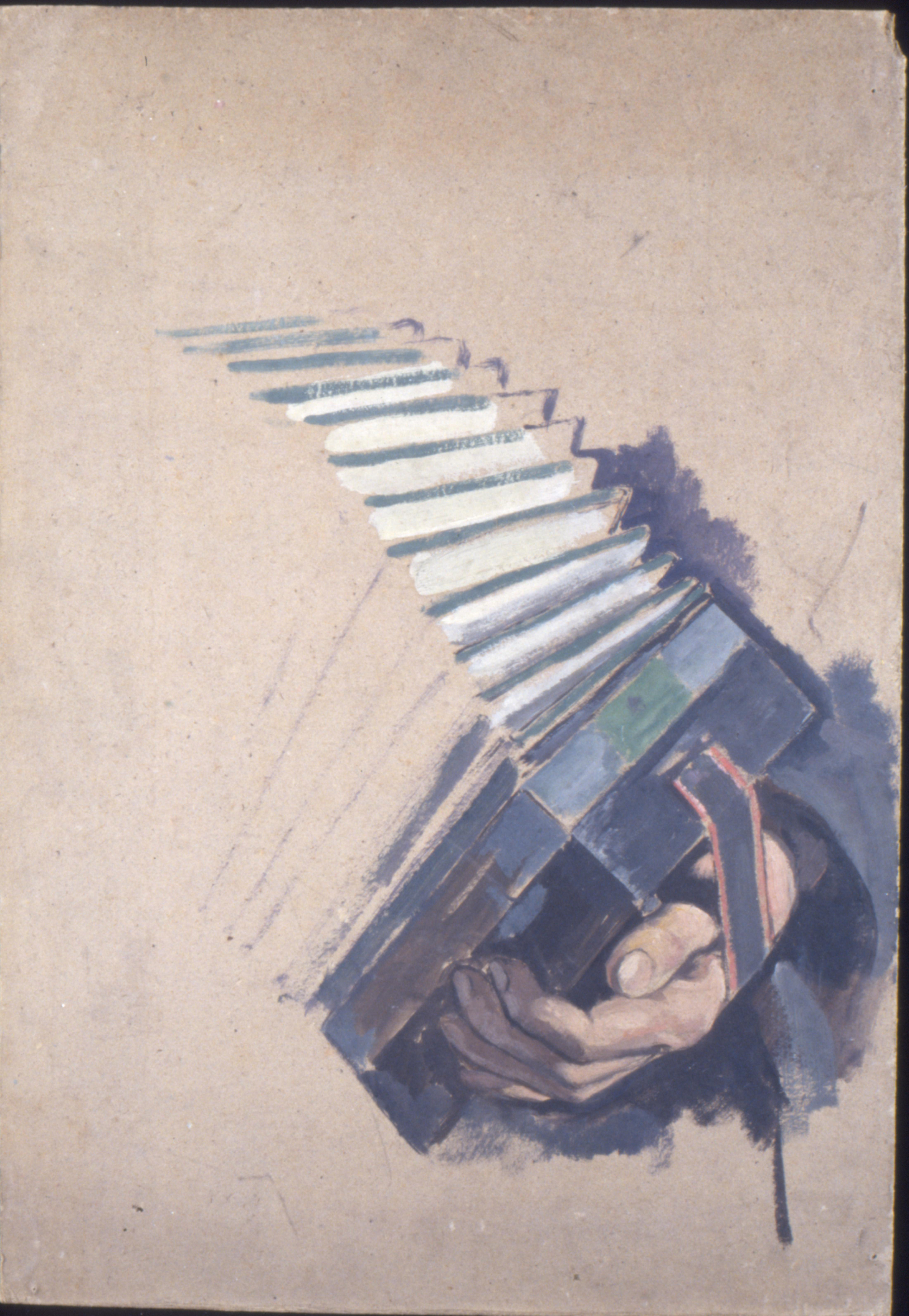 Etude de mains à l'accordéon