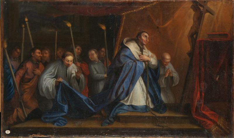 Saint Charles Borromée en adoration