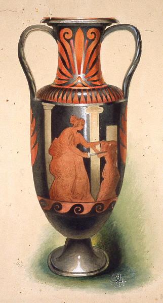 Amphore campanienne: Médée tuant l'un de ses fils