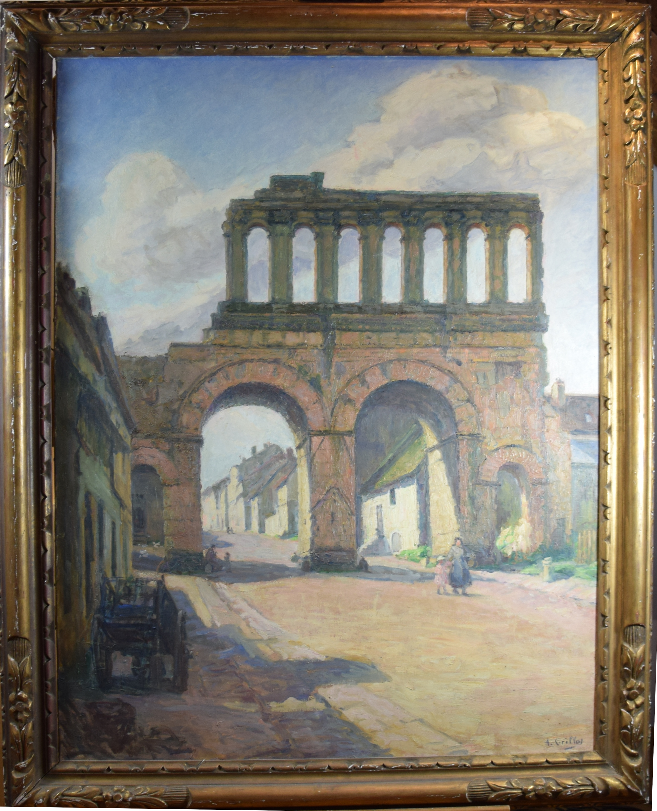 La porte d'Arroux à Autun