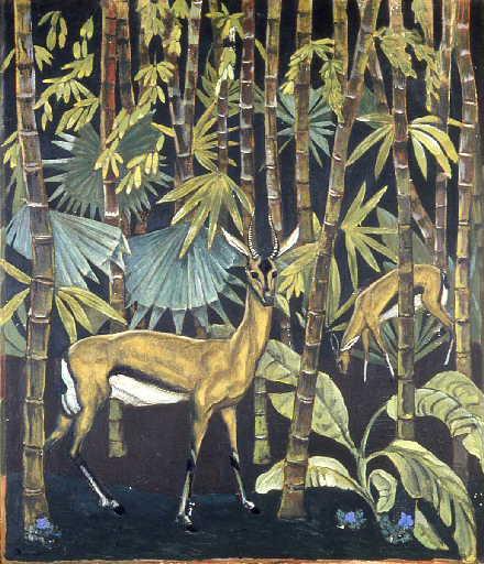 Gazelles dans les bambous