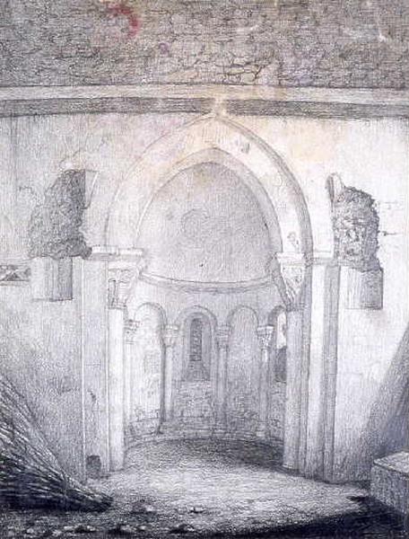 Vue de l'abside de la chapelle St Nicolas à Autun