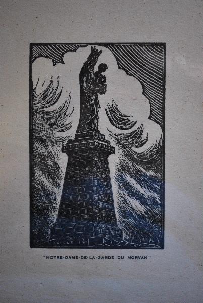 Notre-Dame de la Garde du Morvan (1 estampe et 1 carte postale)