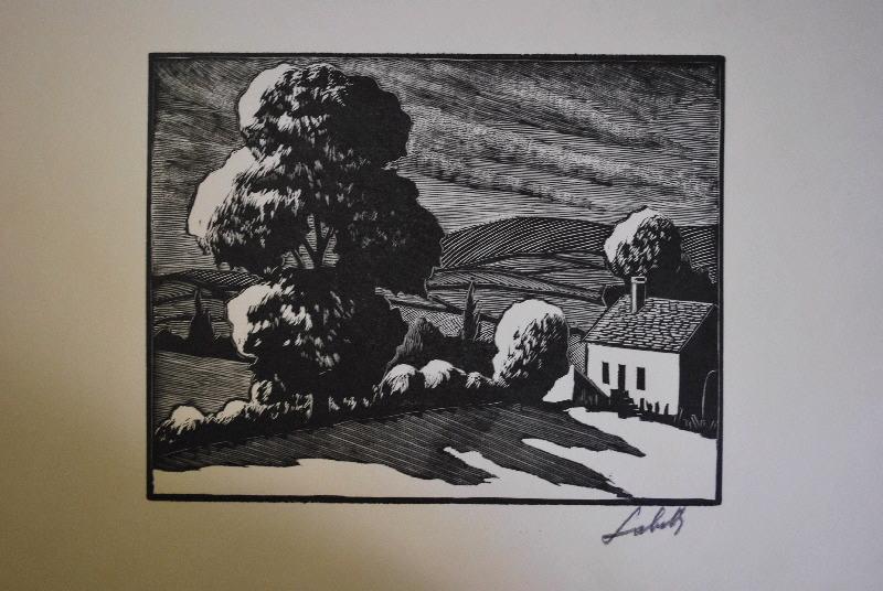 Paysage à la maisonnette