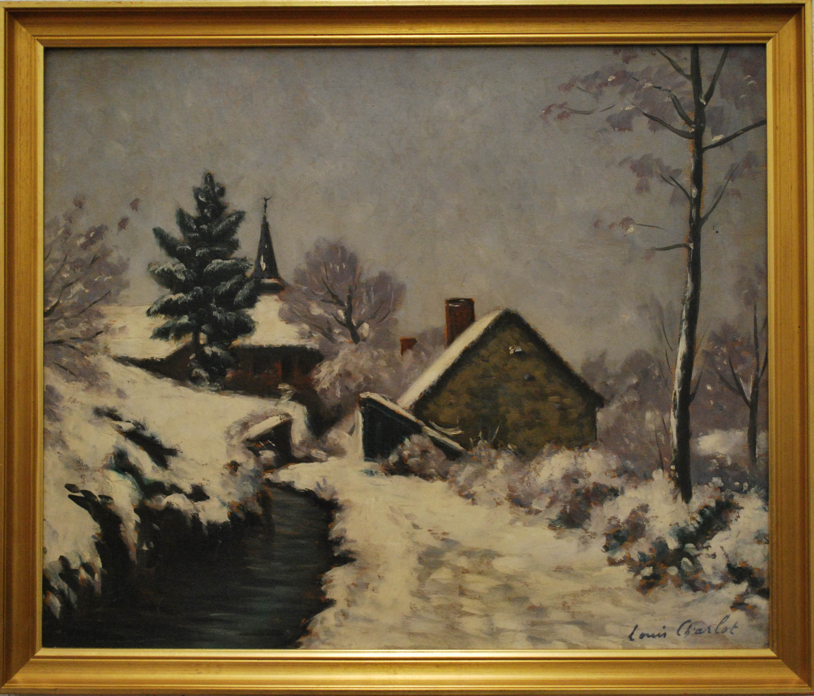 Le ruisseau sous la neige