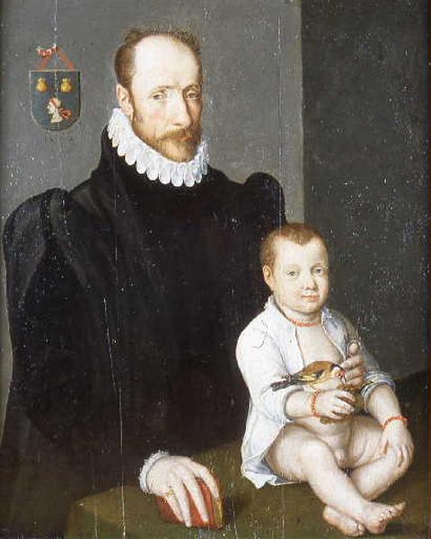 Portrait de Jean Morelet et son fils