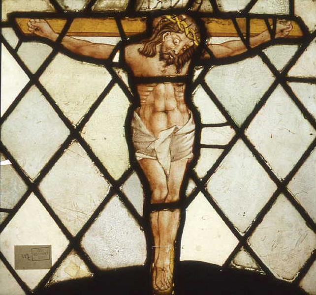 Vitrail : Christ en croix