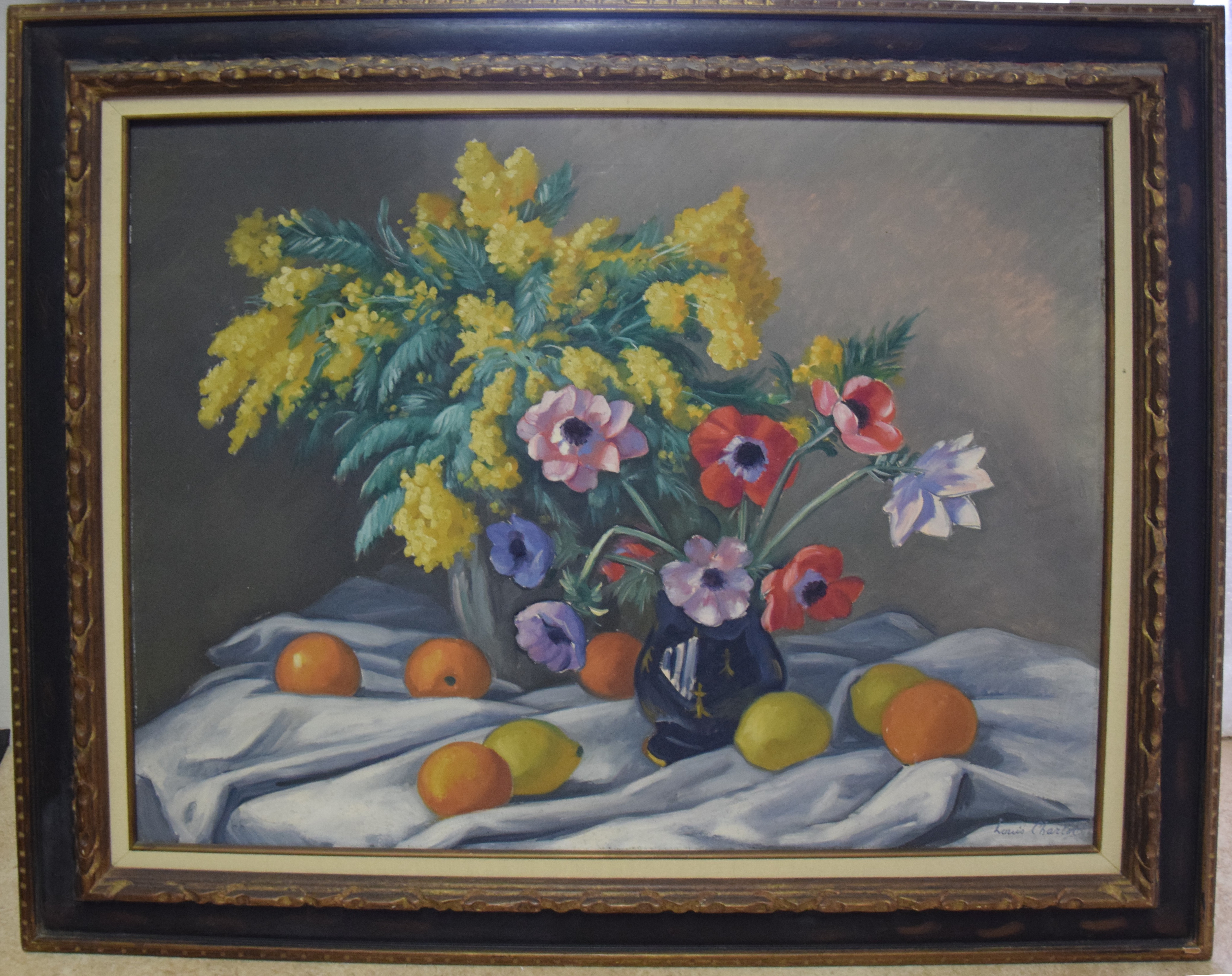 Nature morte au mimosa