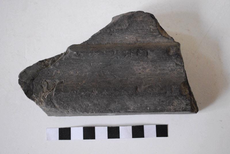Fragment de bordure de cadre de panneau taillé et mouluré