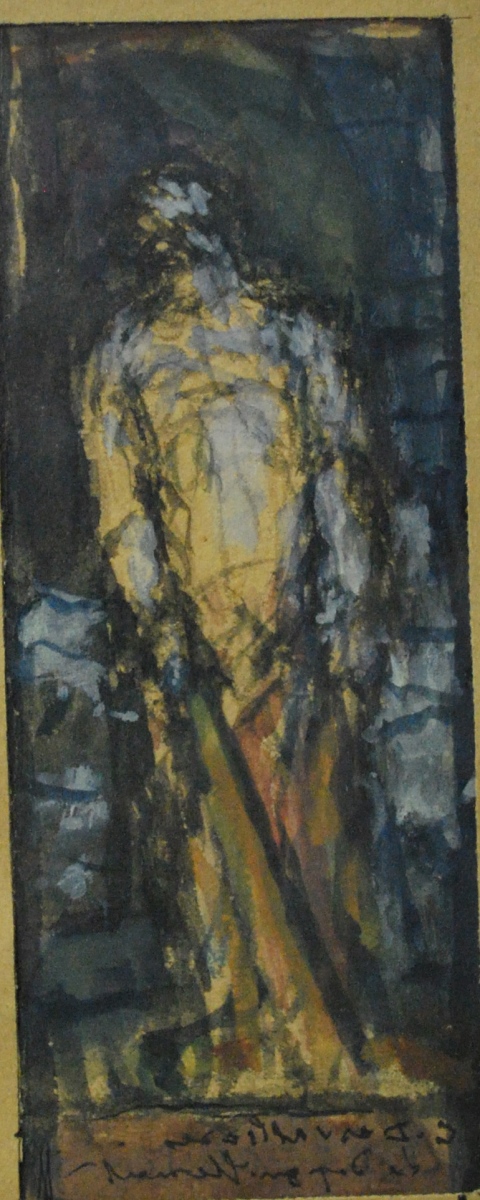 Dixième station : Jésus est dépouillé de ses vêtements, étude du Christ