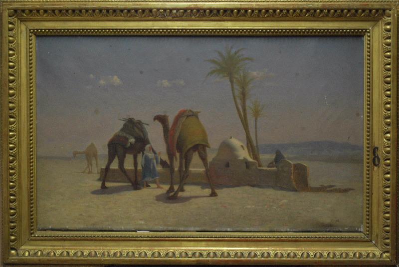 Chamelier près d'un marabout