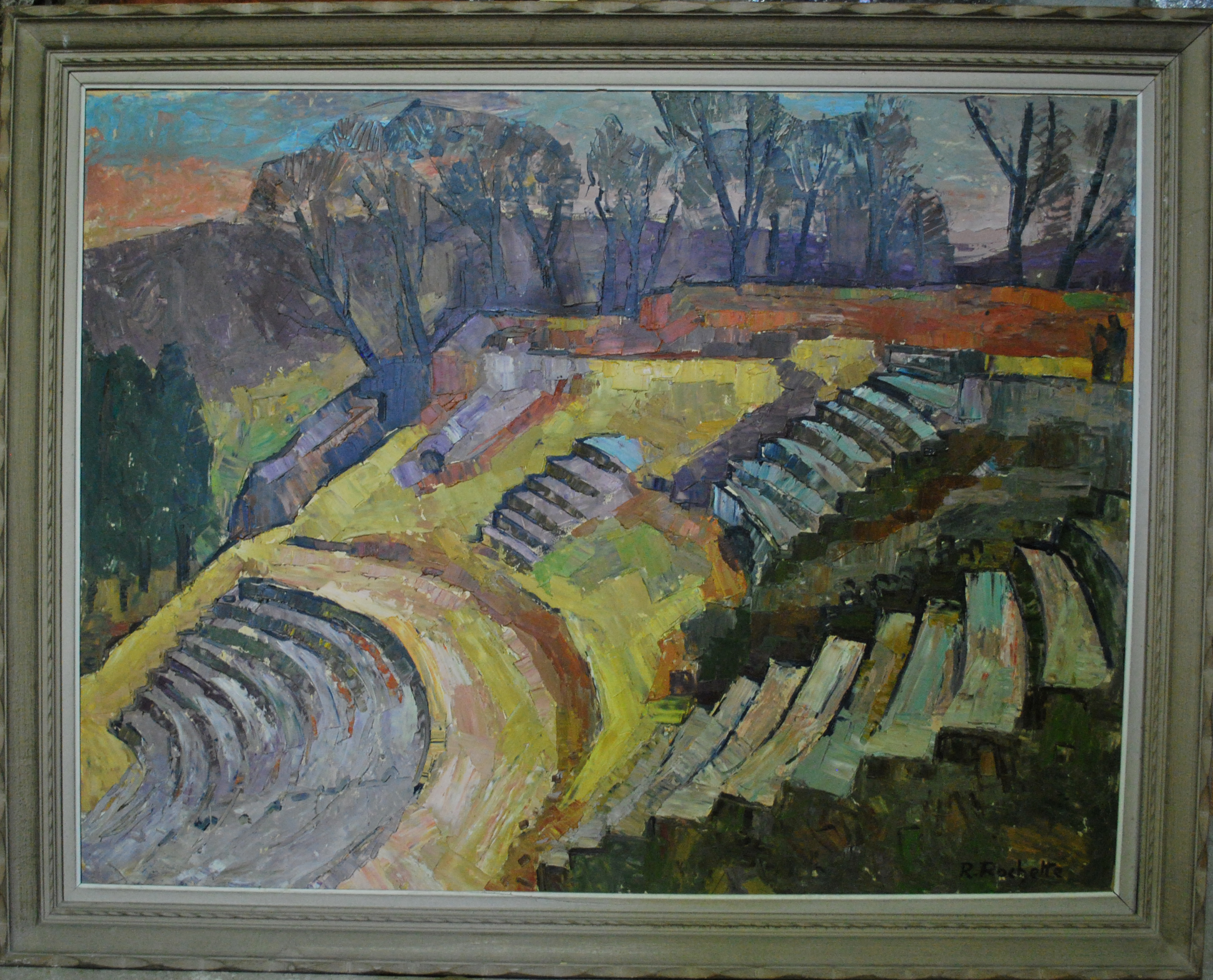 Vue du théâtre romain à Autun